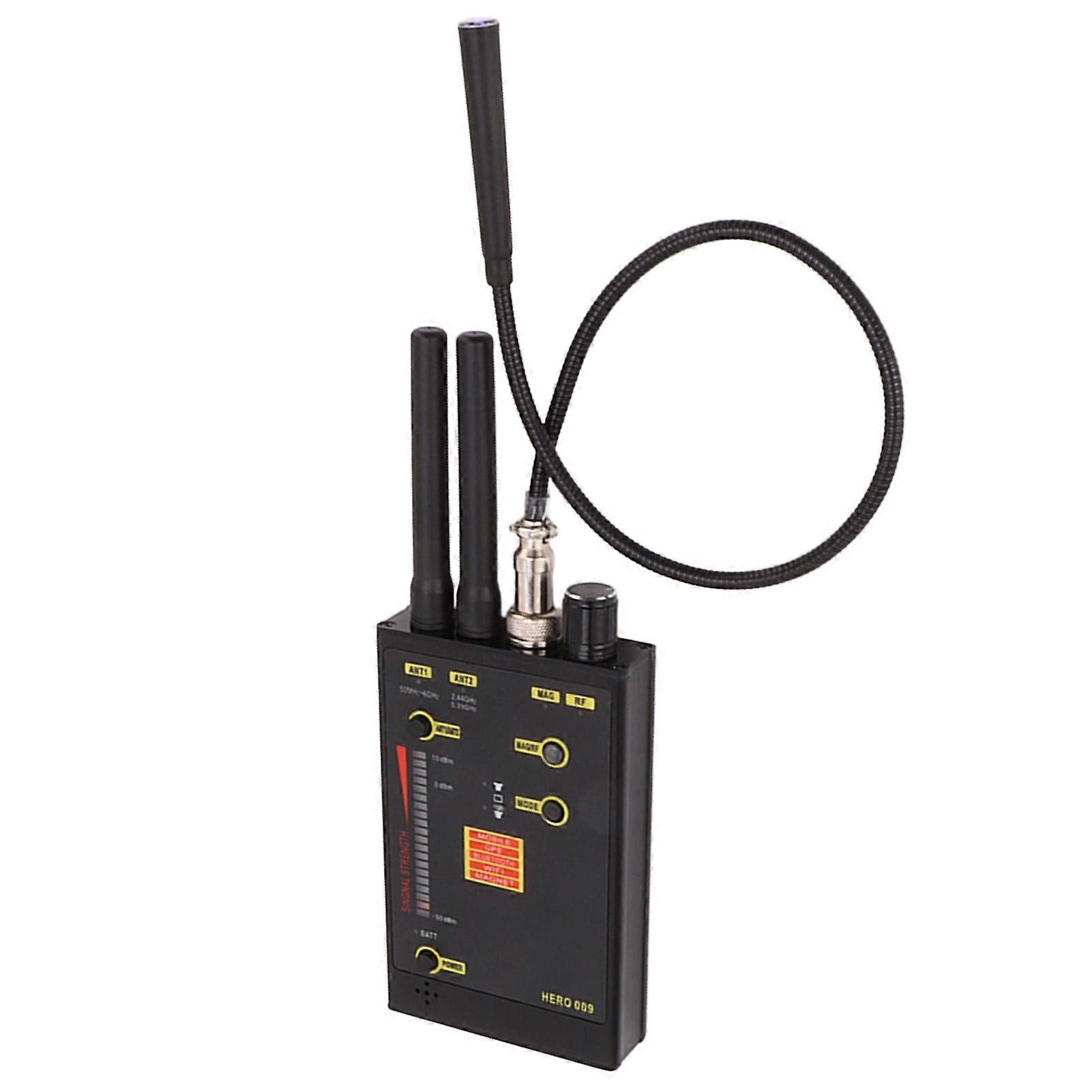 射频信号检测器专业高灵敏度50MHz-5.4GHz便携式监听设备检测器，适用于酒店汽车旅行