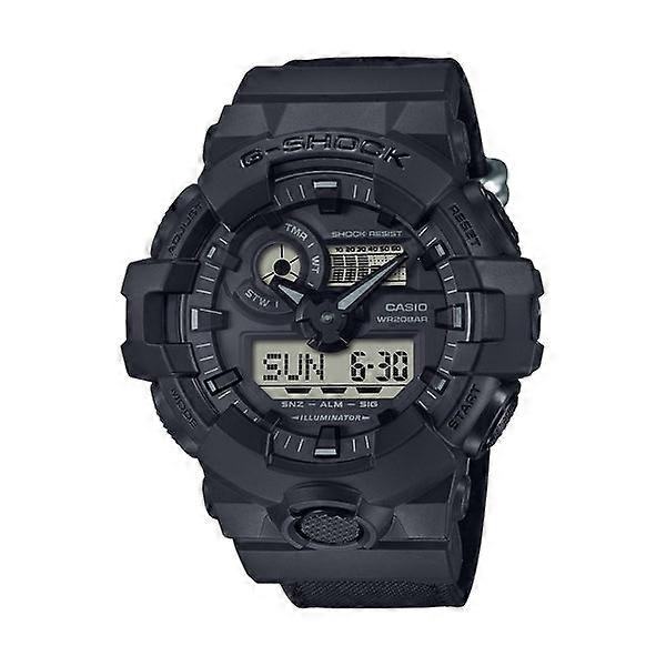 Casio G-shock Ga-700bce-1aer Men's Analog-digital Watch - Black Cordura Strap