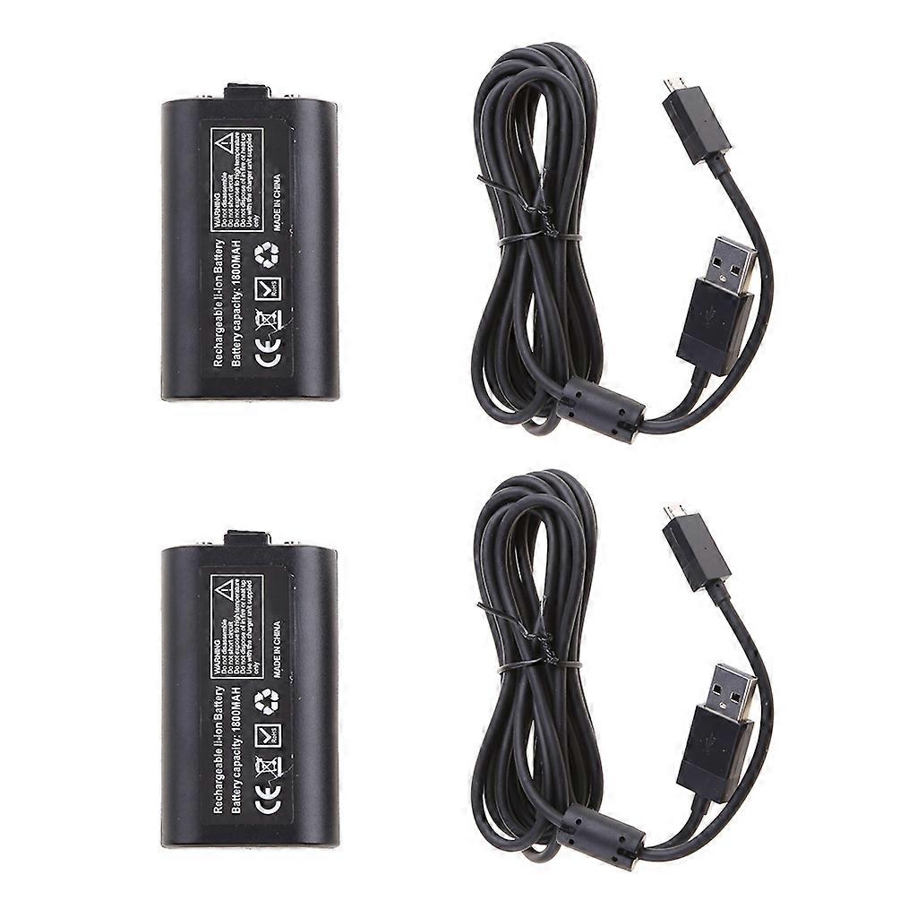 1/2 Stück Lithium-Polymer-Akku mit USB-Ladekabel für ONE XSX Wireless Game Controller 两个装
