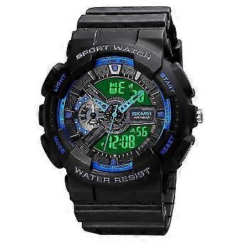 Skmei 1688 Led Dual Digital Display + Pointer Luminous Sports Electronic Watch