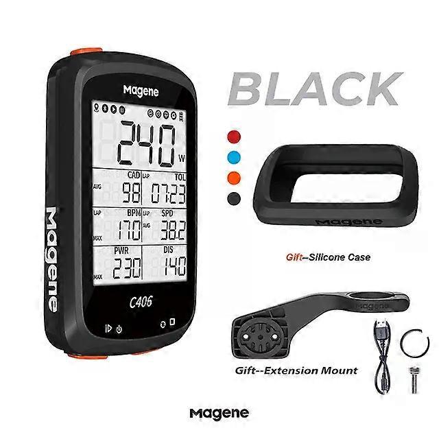 GPS Bike Computer C406 Wireless Bicycle Speedometer Odómetro LCD Display Soporte impermeable Bluetooth Ant Data Sensor Tra