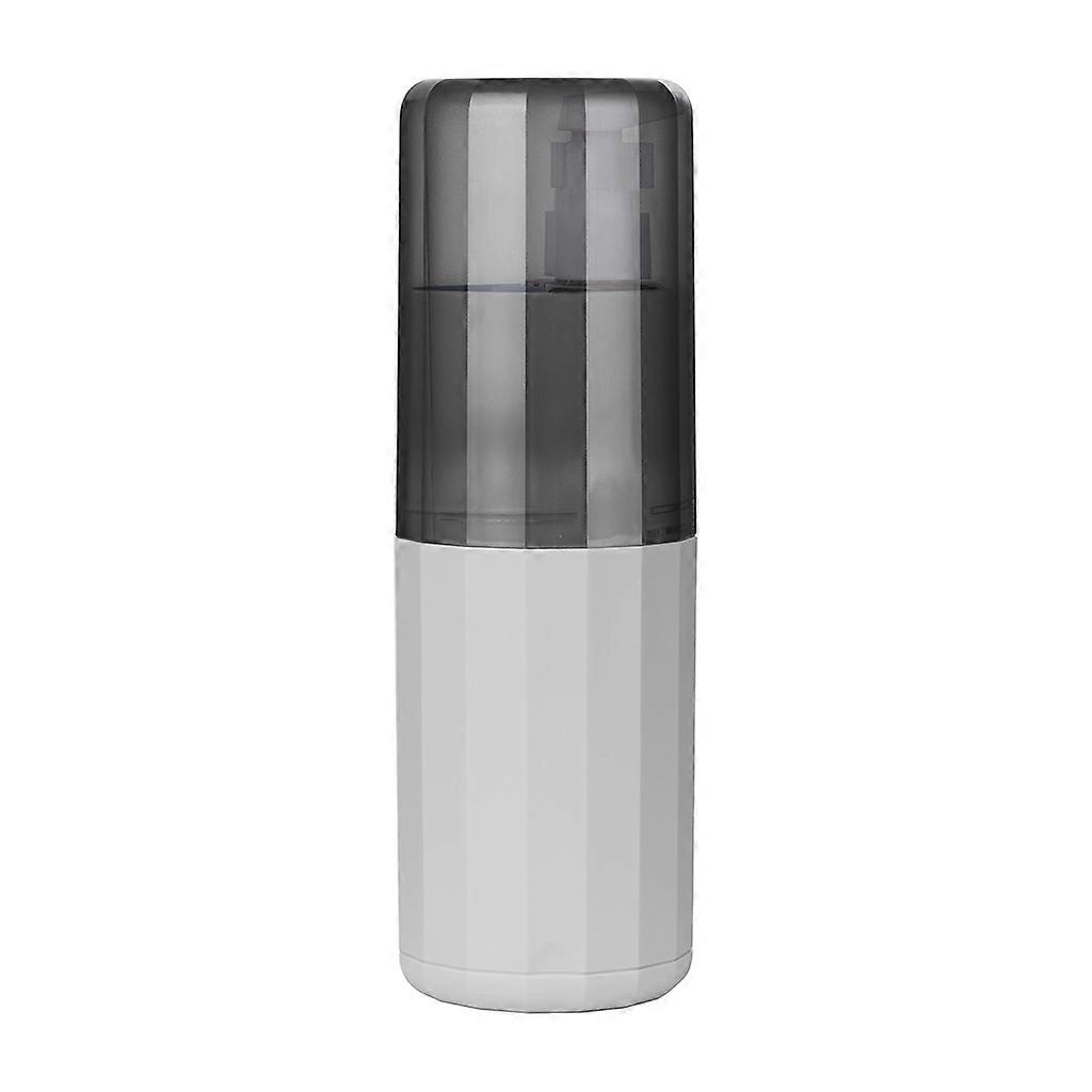 Utazási szájvíz csésze készlet palack 3 spray-palackkal Fortable fogkefe tok tartóhoz Utazási szájcsészék tartály szürke
