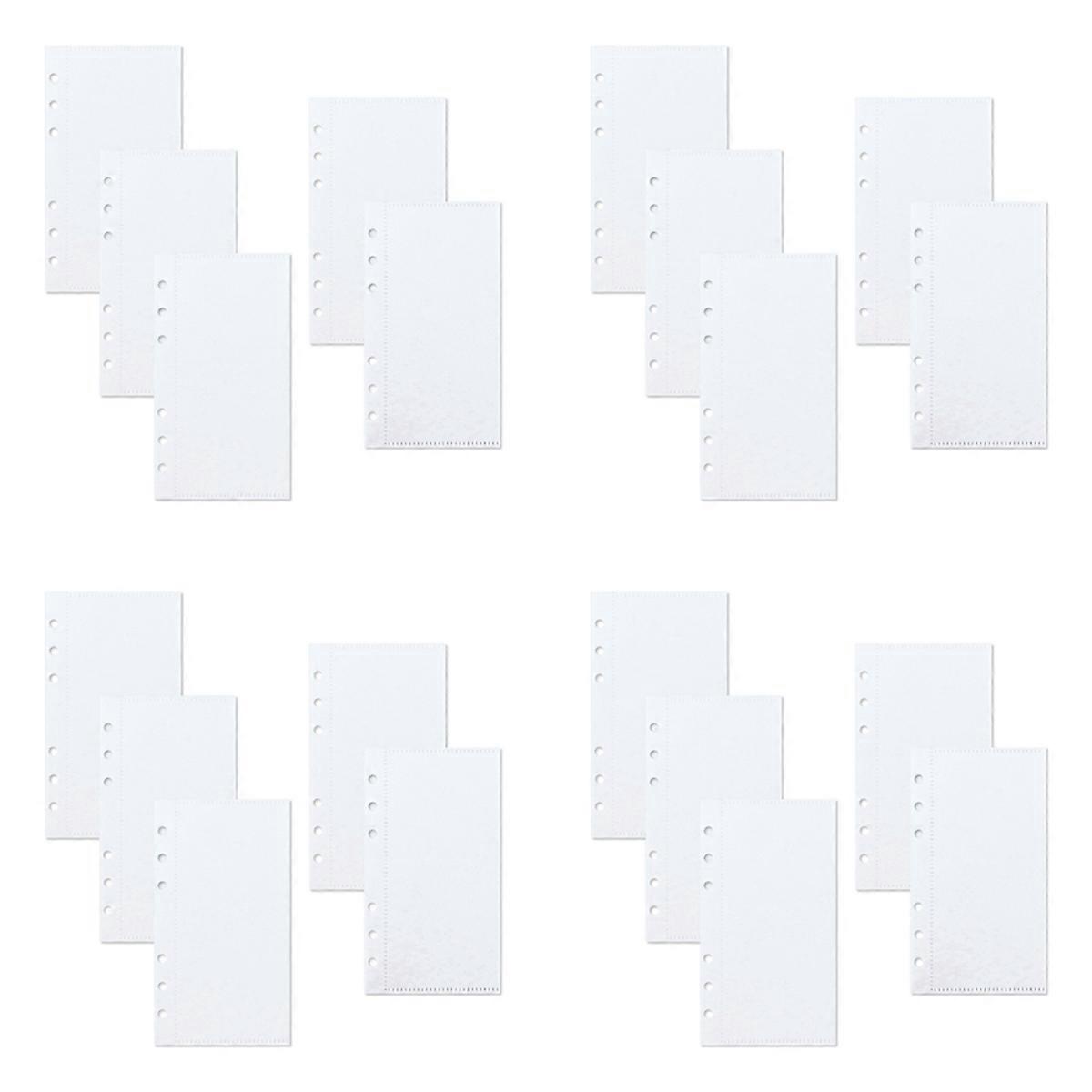 20 Pcs A6 Binder Pockets 6 Holes Budget Cash Envelopes