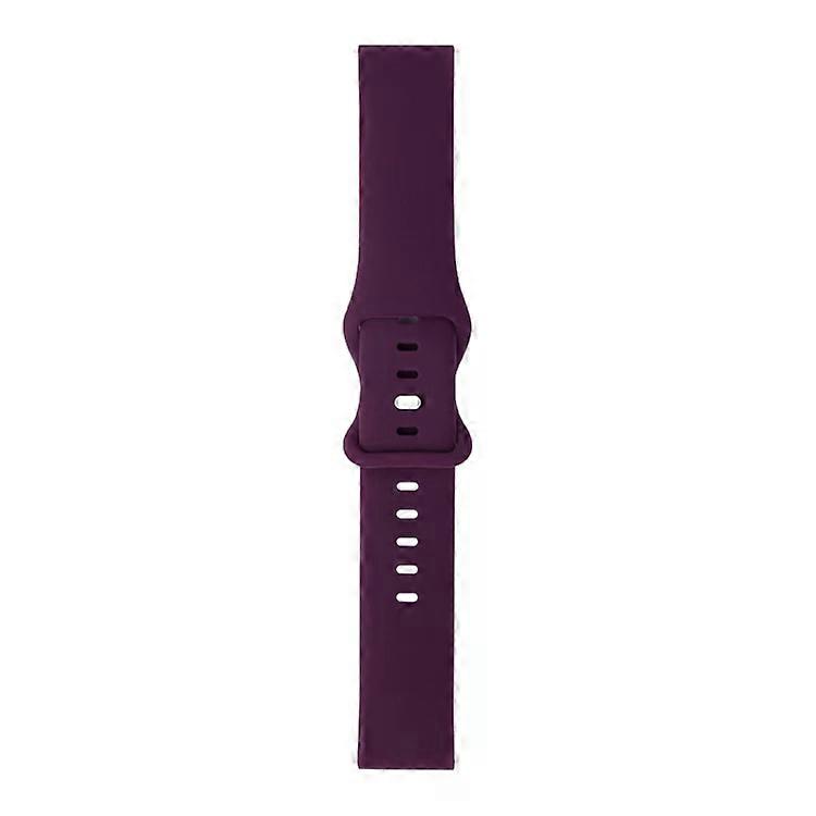 Amazfit 运动表带-8 扣硅胶,深紫色,兼容运动手表 2/2S/3 深紫色