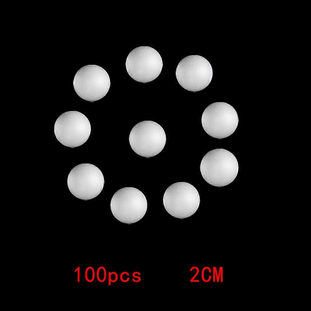 100pcs DIY Modelling Polystyrene Styrofoam Foam Ball Xmas Wedding Decoration Multicolor