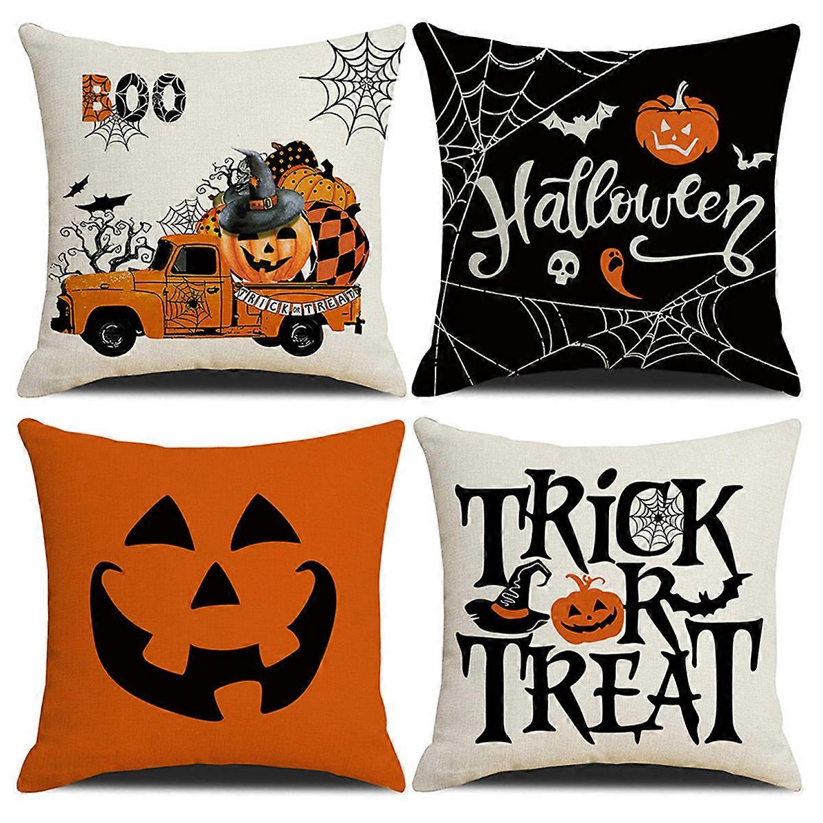 Halloween Decorations, Throw Pillow Covers, Spooky Colors