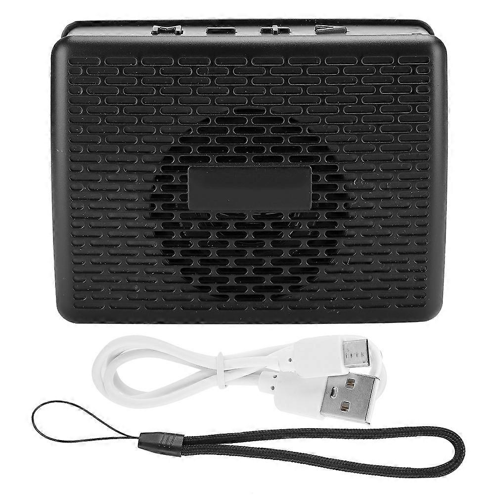 Mini Wireless Bluetooth Speaker Portable Plug In Card Music Player with Radio Function(Black )