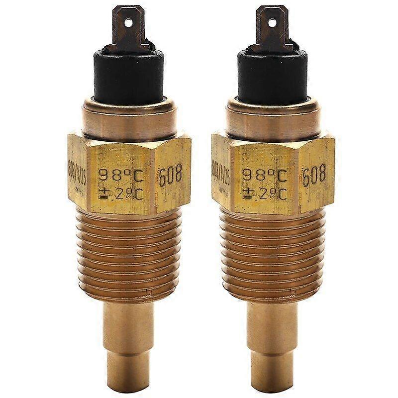 2X Vdo 1/2 Npt 21Mm Thread Engine Oil Temperature Sensor Water Temperature Sensor For Generator Set