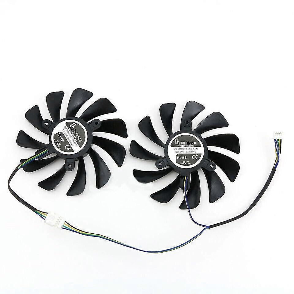 DATALAND RX590 RX580 Red Devil Graphics Card Cooling Fan - 2X PLD10015B12H Replacement Fans with High Efficiency Design