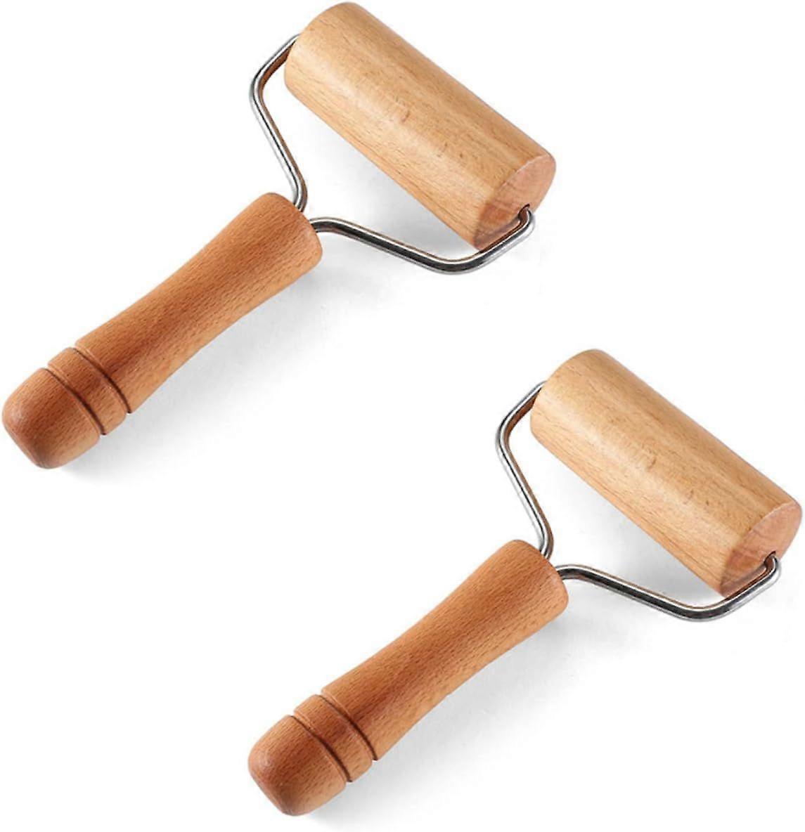 T Shape Rolling Pin - 2 Dough Rollers for Cake Baking and Pizza