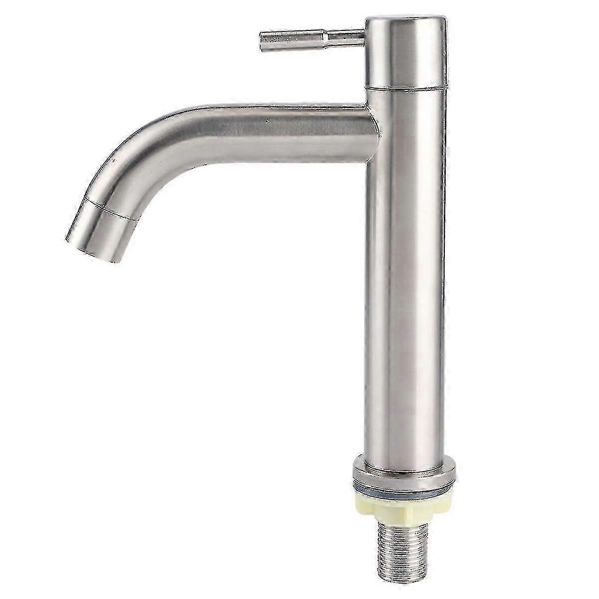 Robinet d’eau froide en acier inoxydable G1/2 conception monotrou pour évier