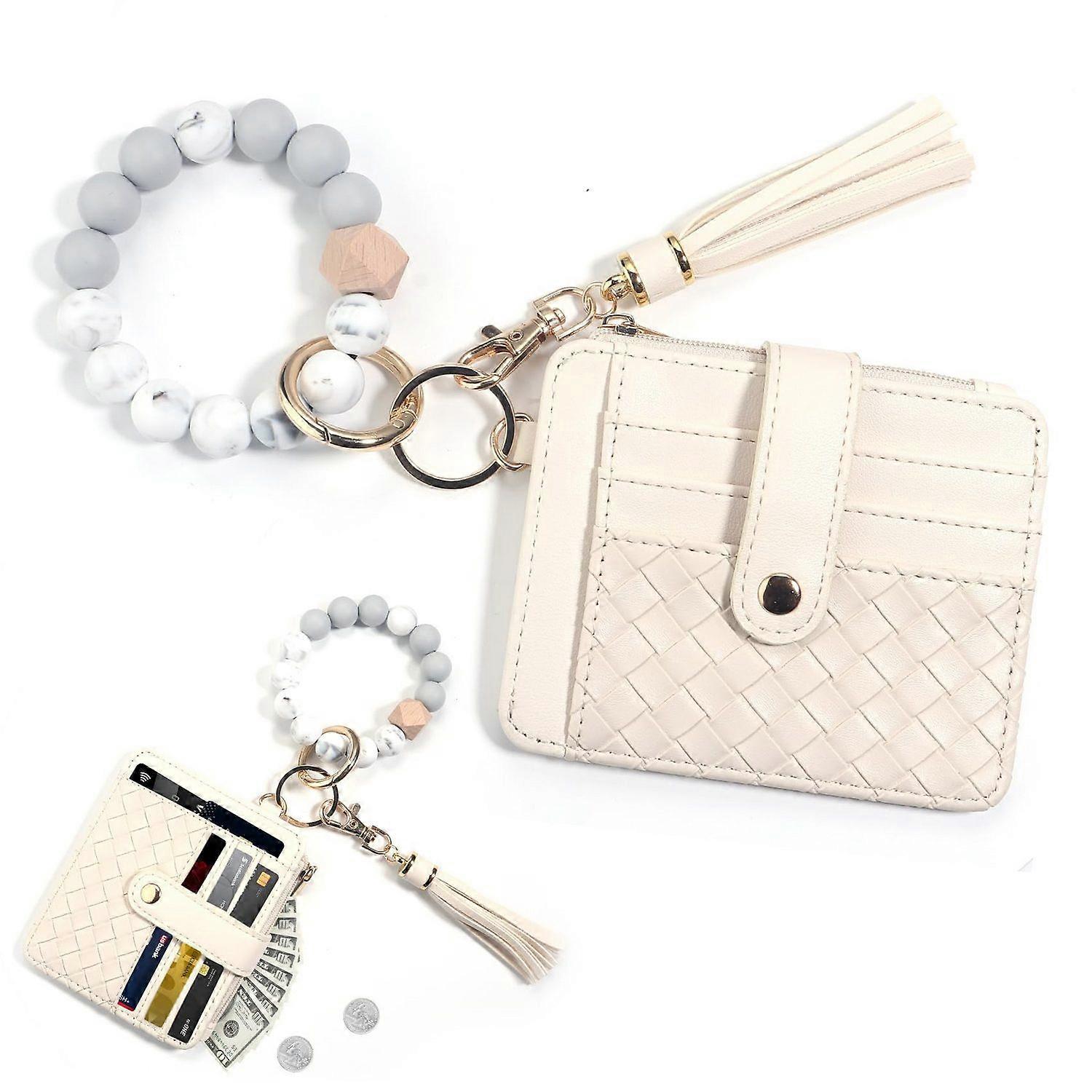 Creative card case with large capacity, key fob, and stylish design for everyday use