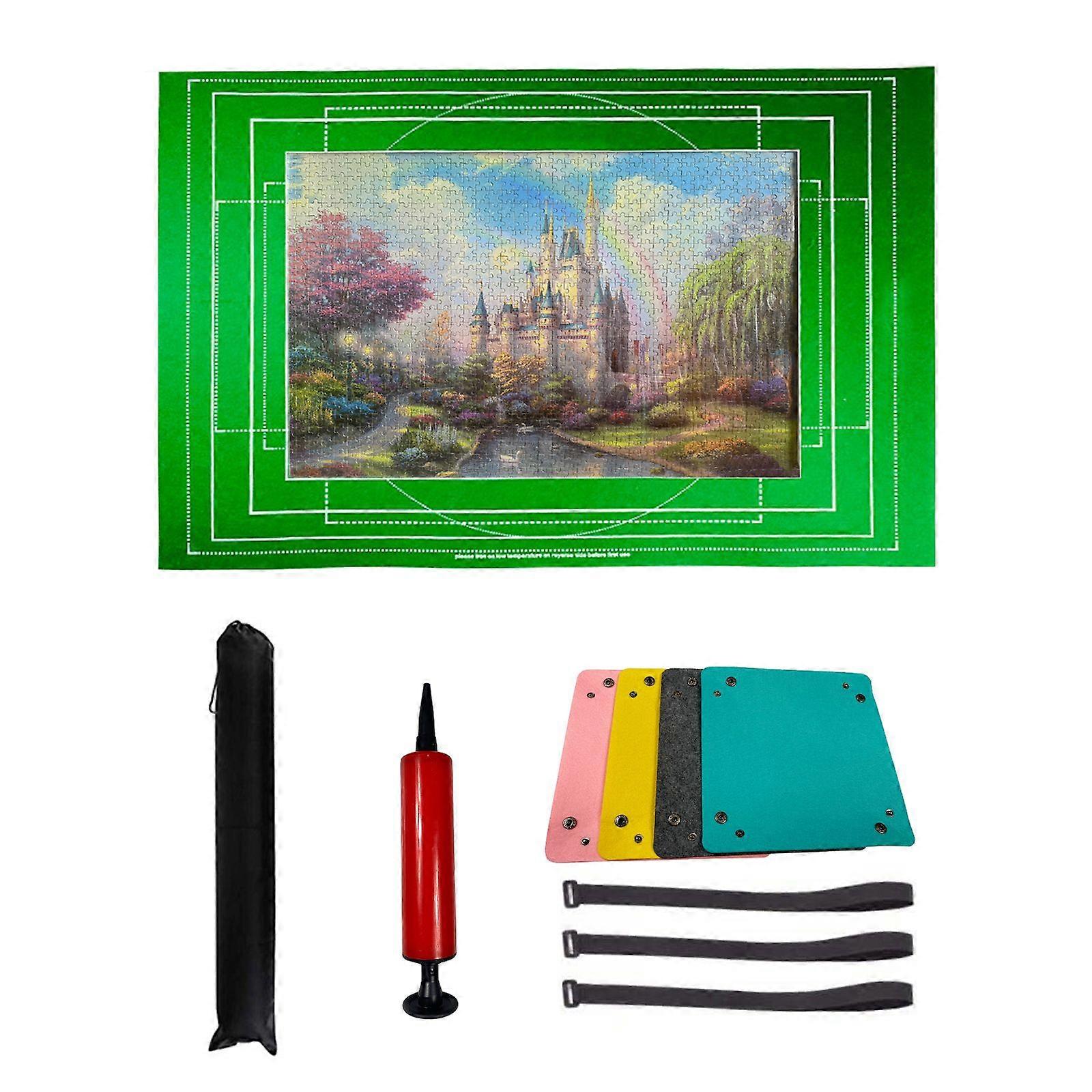 2023 NEUE HOT Puzzle Puzzle Matte Roll Up, Puzzel Matte, Roll-Up Puzzles Filz Save Mats Tabletts zum Sortieren Tisch Brett Kleber klare Blätter und Frame Keeper S