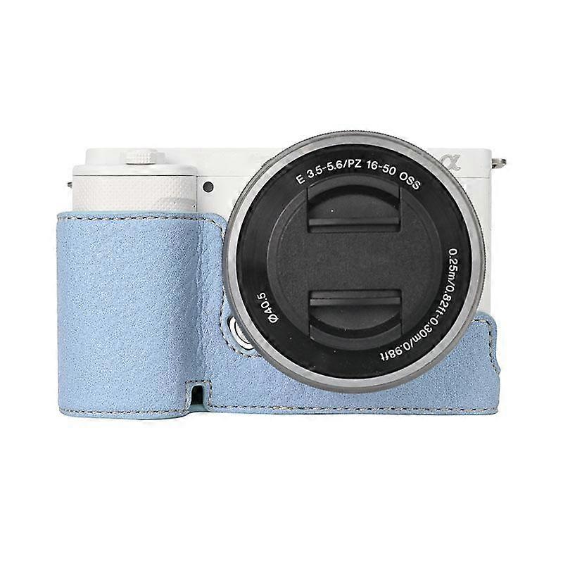Litchi Texture PU Leather Camera Half Case Base For Sony ZV-E10