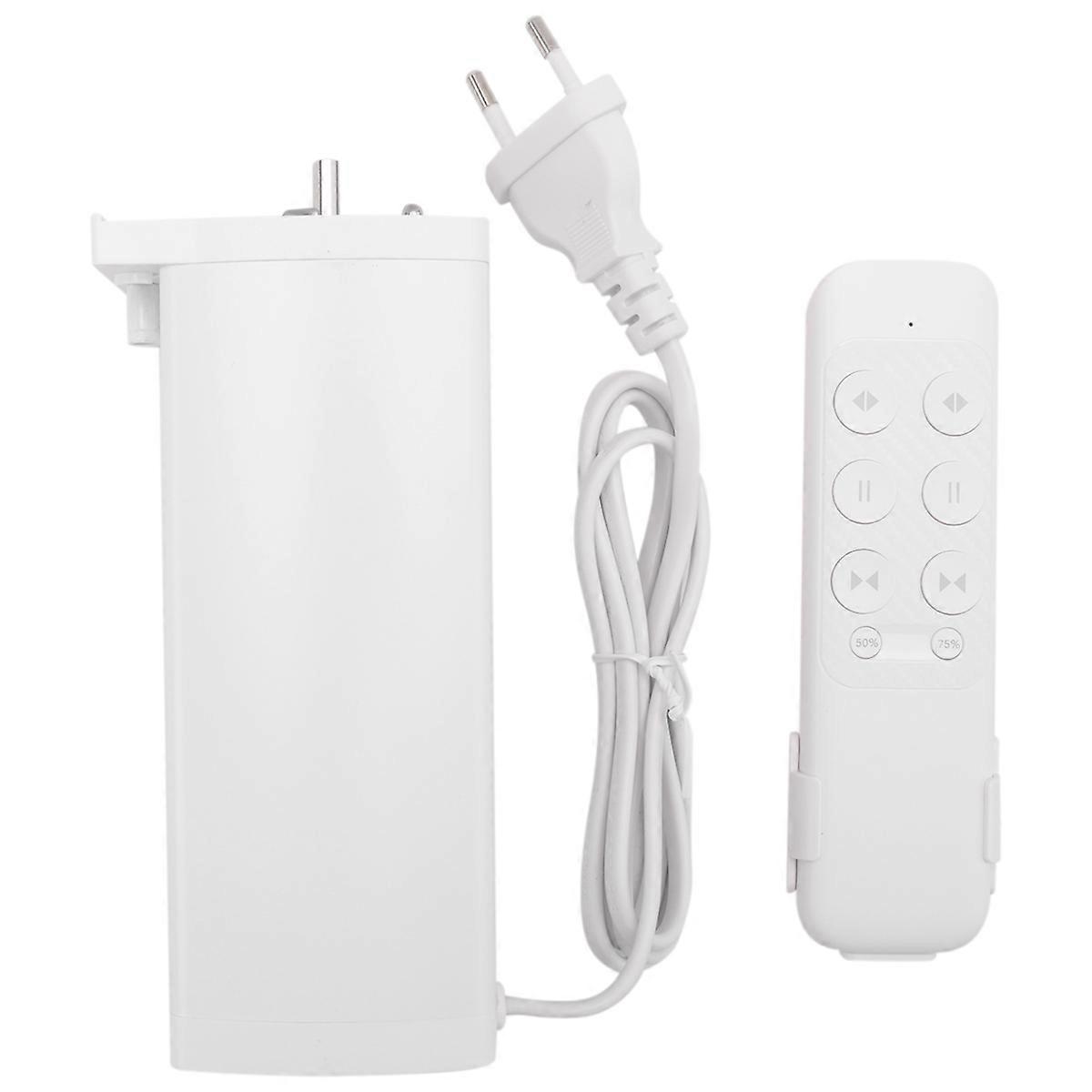 Tuya Zigbee Smart Electric Curtain Motor with 2 Channel Remote Intelligent Shutter Motor for EU Plug