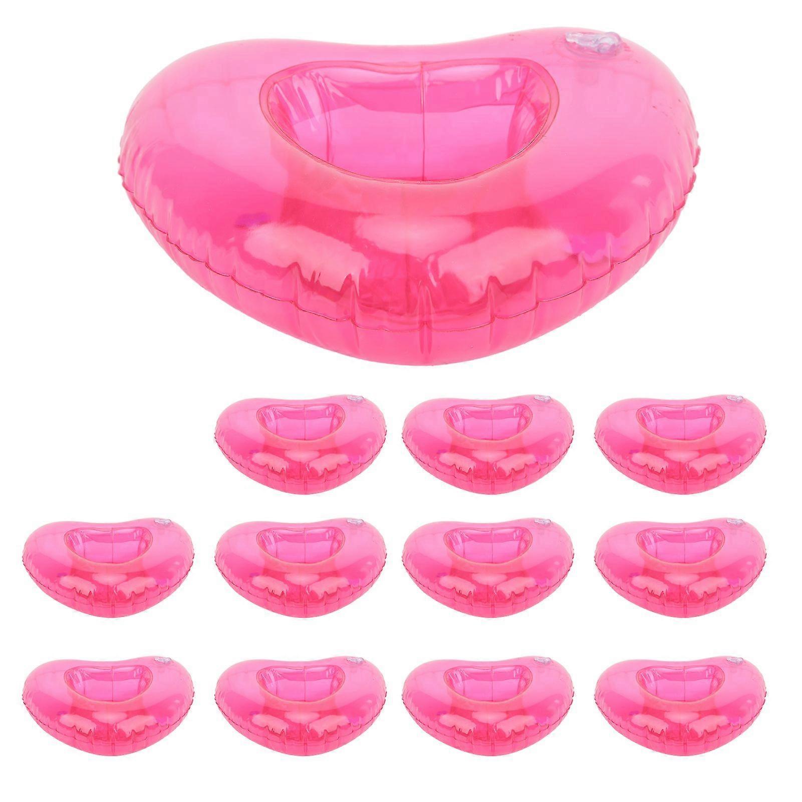 12pcs Inflatable Drink Holder Float Cup Holders for Summer Swimming Pools