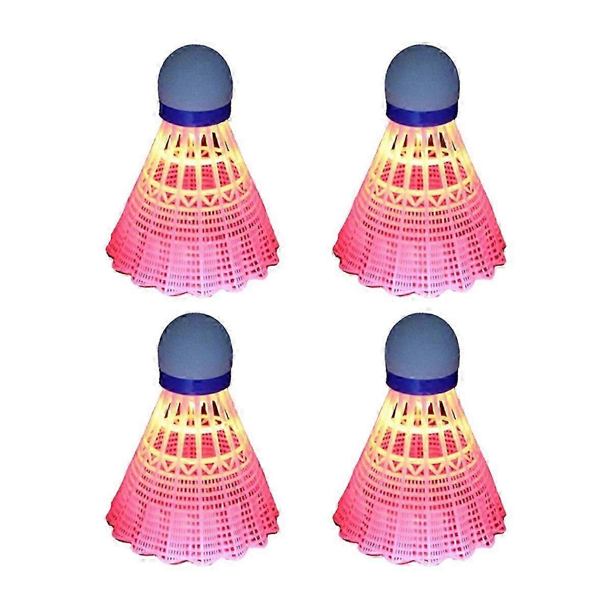 Volants lumineux Set de badminton rose