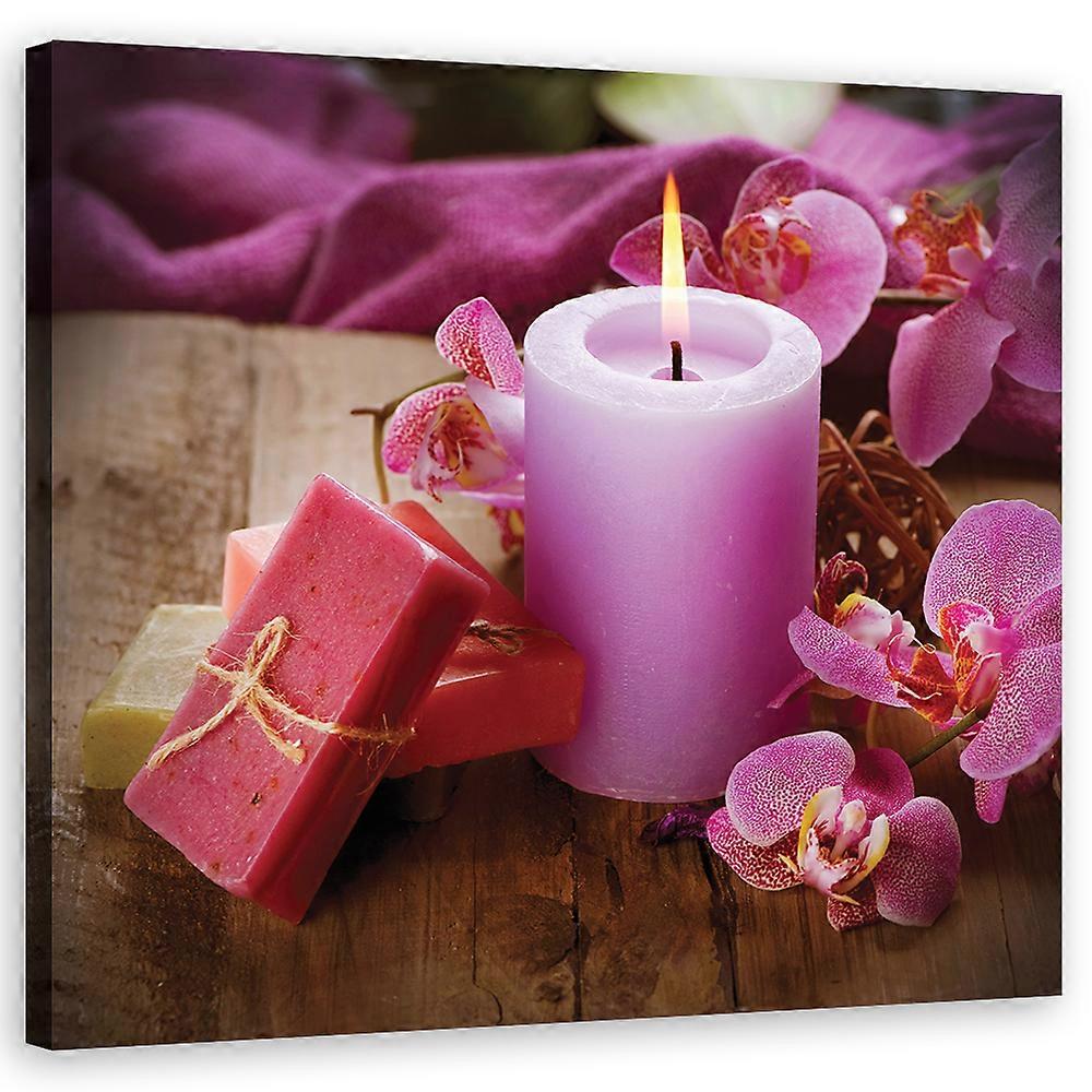 Impression sur toile, Abstracting - Violet - 30x30