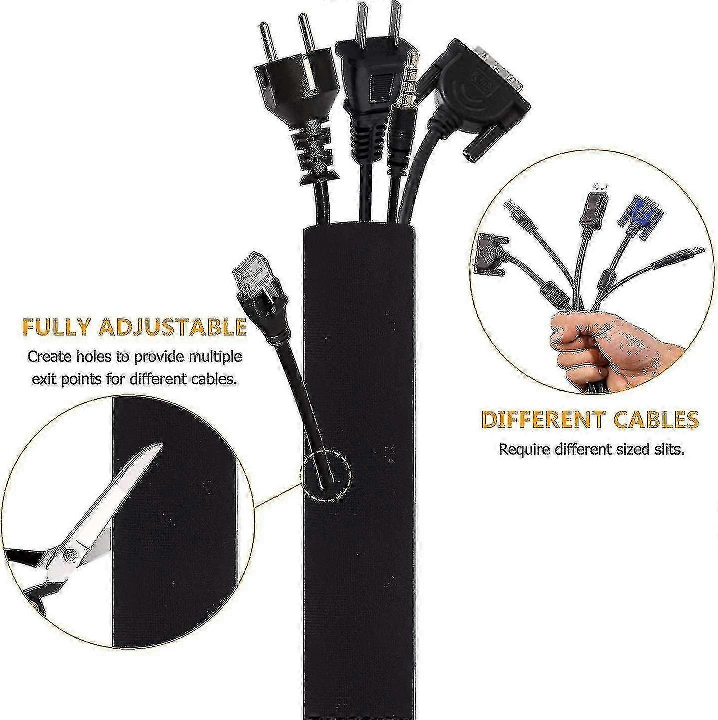Cord Cover With Zip 19.5 Inches