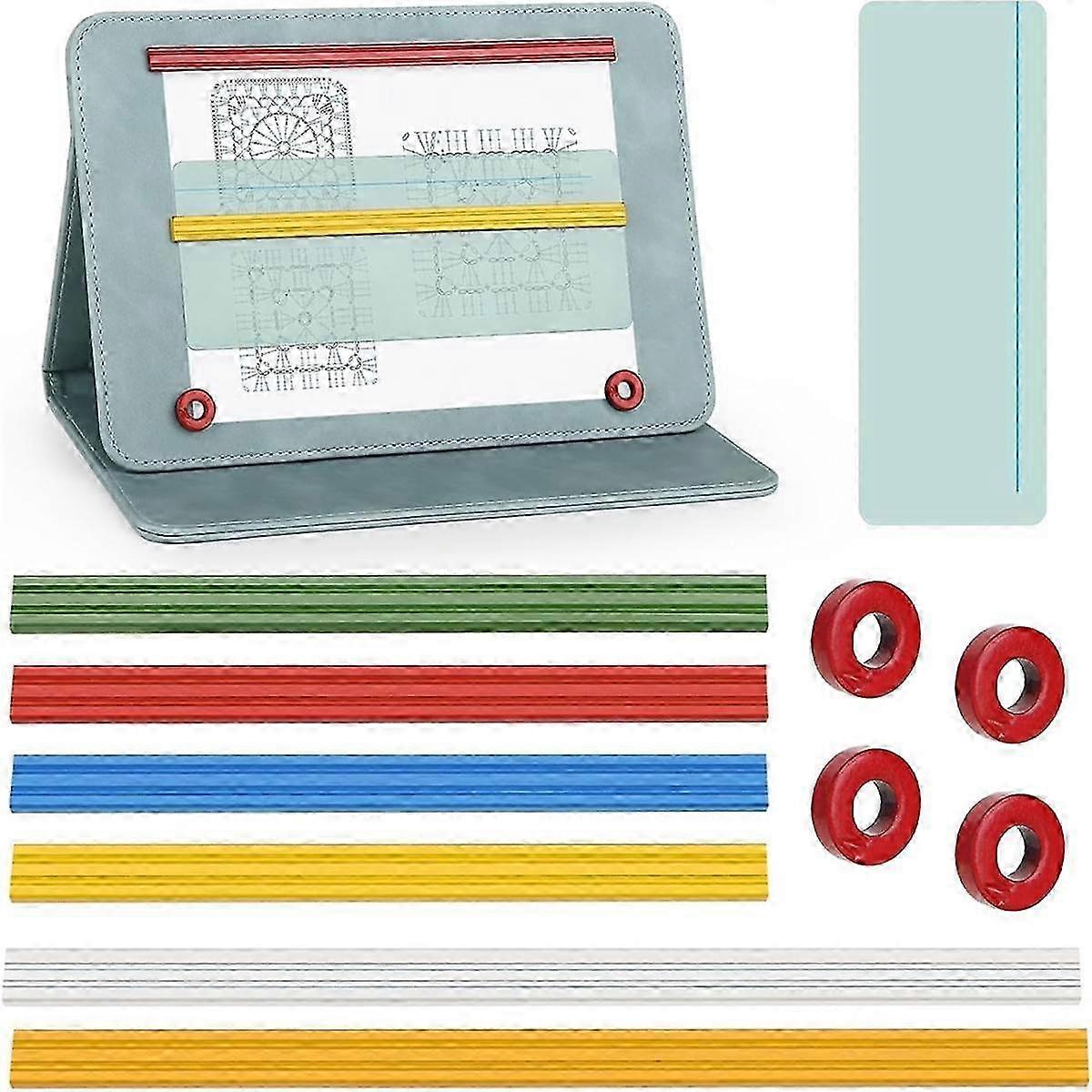 Magnet Replacement Set for Knitting Chart Keeper, 11PCS Magnet Pattern Holders Replacement Knitting Tool Set SZRH A-VH