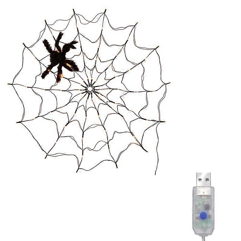 LED Lights Spider Web Decoration Wall Mesh Lights A