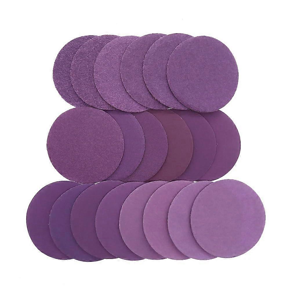 50Pcs 2 Inch Sanding Discs 50mm Hook Loop Aluminum Oxide Wet Dry Sandpaper 80-10000 Grit for Drill Grinder Rotary Tools