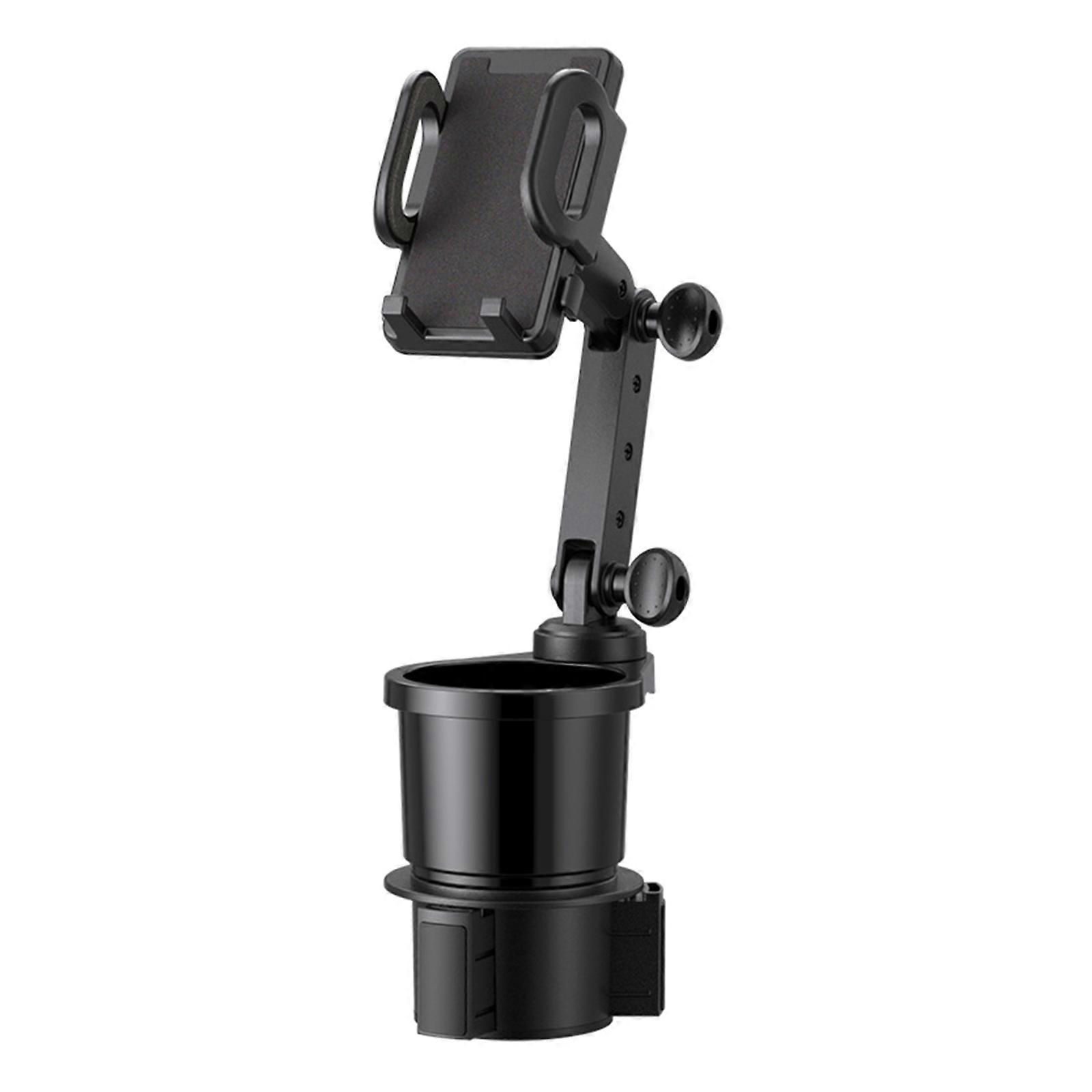 2 in 1 Car Cup Stand Phone Mount Expander Adjustable Base 360 Degree Rotating Cellphone Cup Holder for Most Cellphone