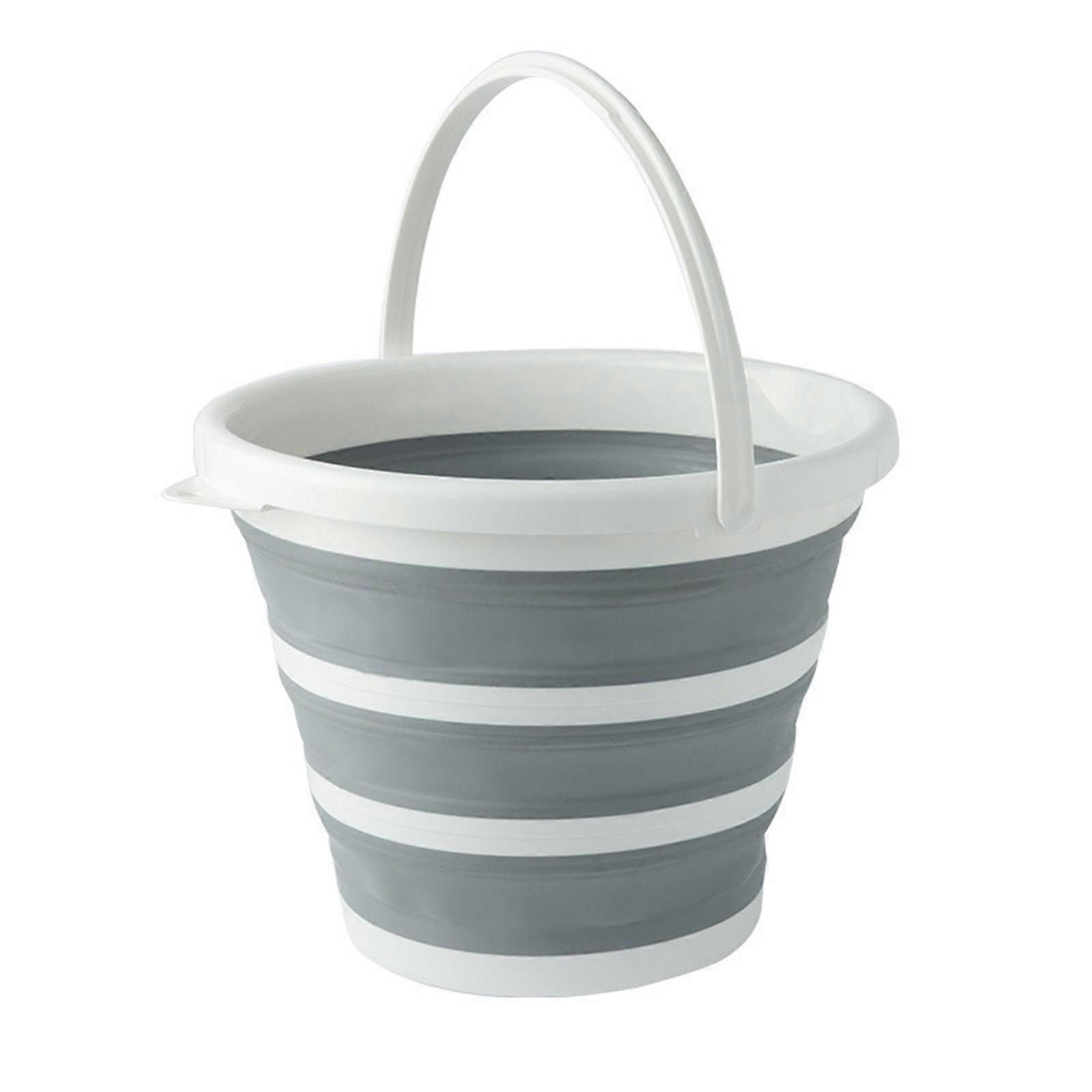 Foldable Water Bucket with Handle Ideal for Outdoor Activities and Home Cleaning Tasks Space Saving