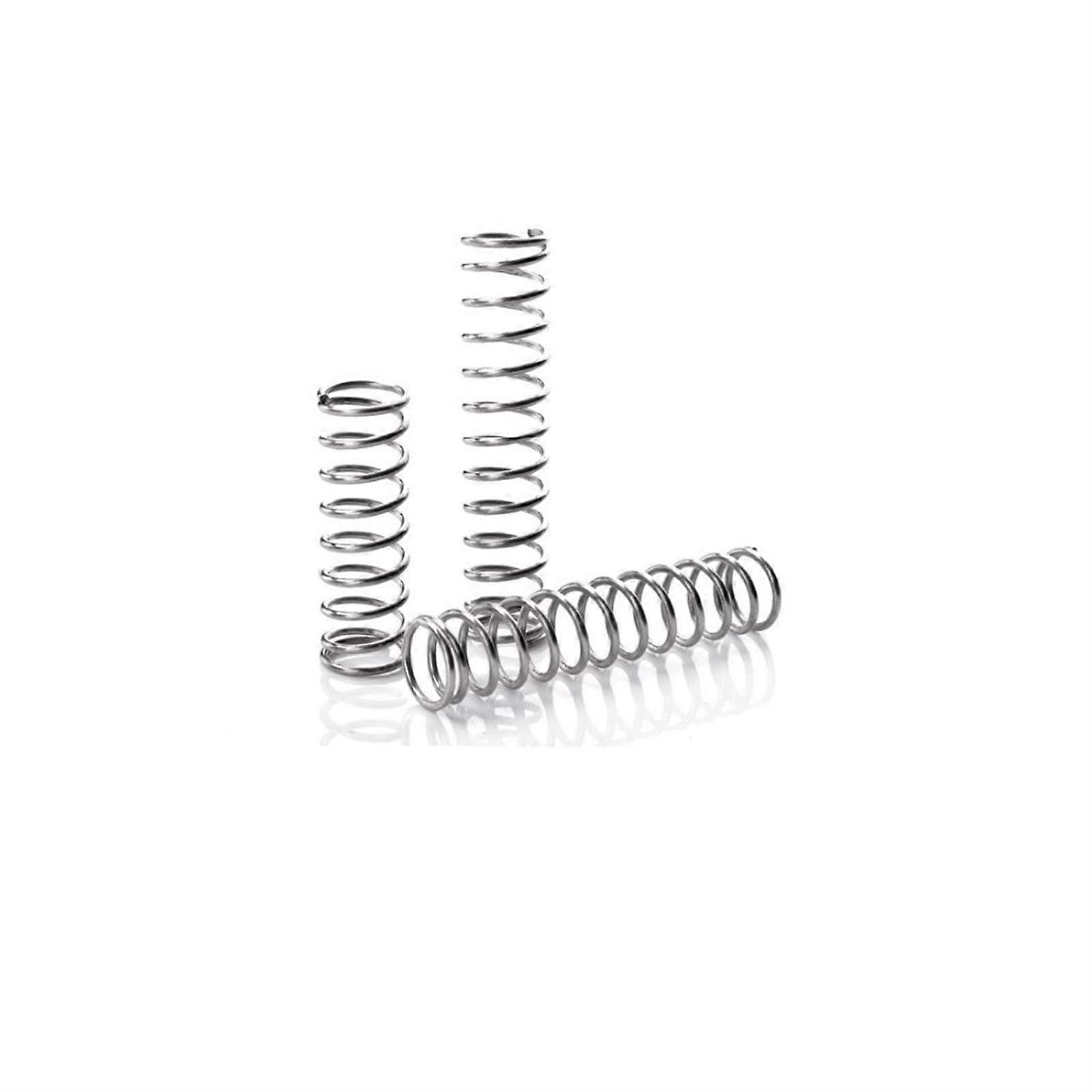 Zkenyao Stainless Steel Compression Spring Set, Non-Corrosive Extension Springs, 10pcs, 0.8X8X35mm, Durable Surface Passivated