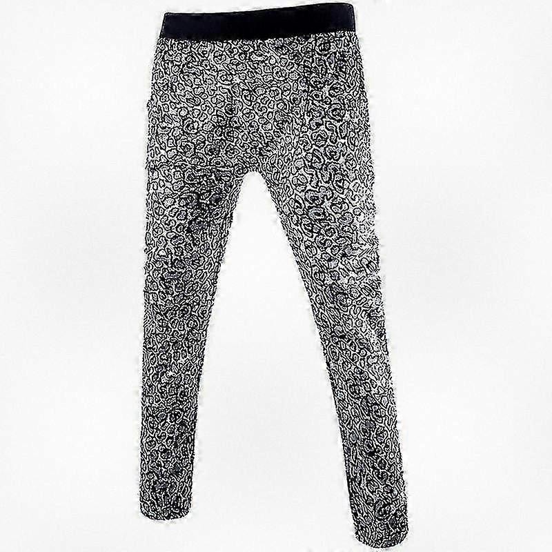 Men's 3D Printed Leopard Pattern Sweatpants, Long Jogger Leggings for Comfortable Everyday Wear