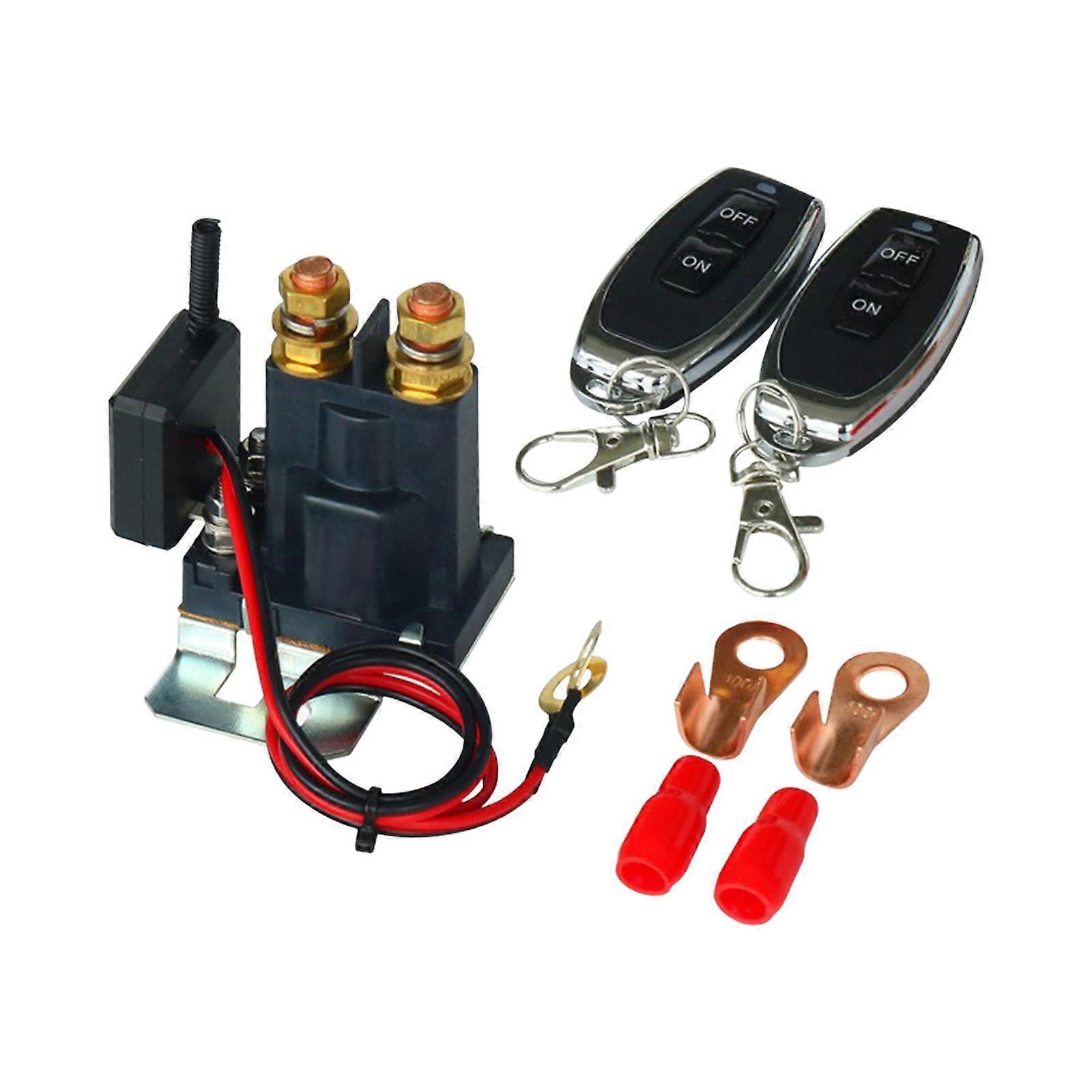 Battery Shut Off Switch Isolator Remote Battery Disconnect Switch Durable with 2