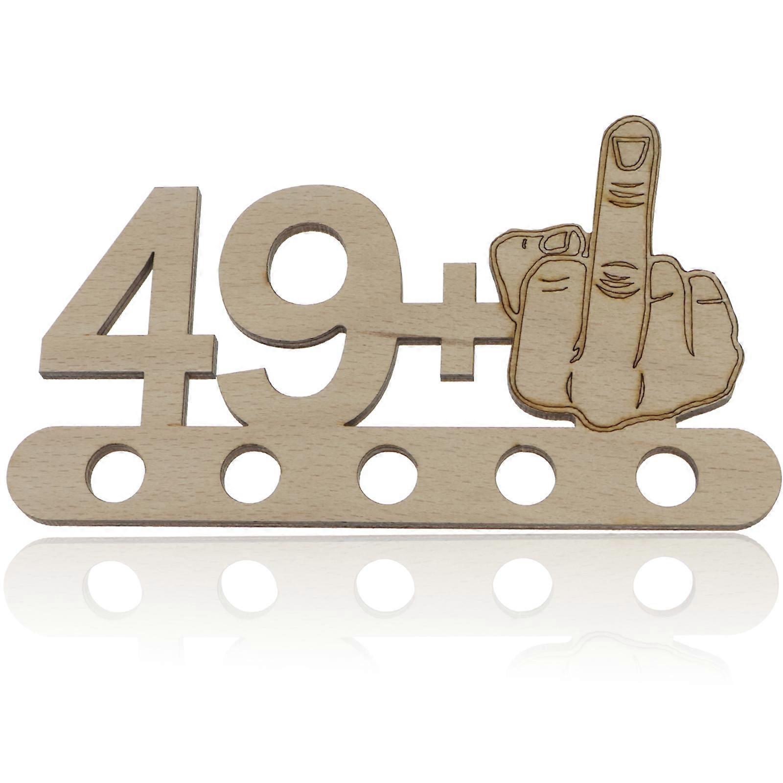 1pcs49+1 Birthday Card - Brown