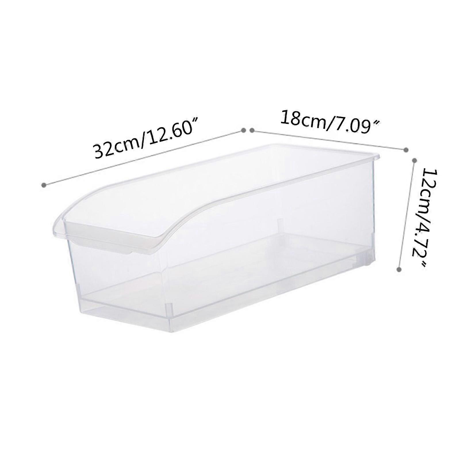 Clear Plastic Refrigerator Food Storage Box Drawer Container Kitchen Organizer