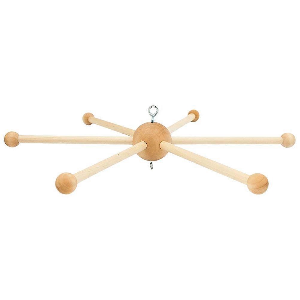 Wooden Wind Chime Frame Wind Chime Making Frame DIY 6-branch Wood Frame