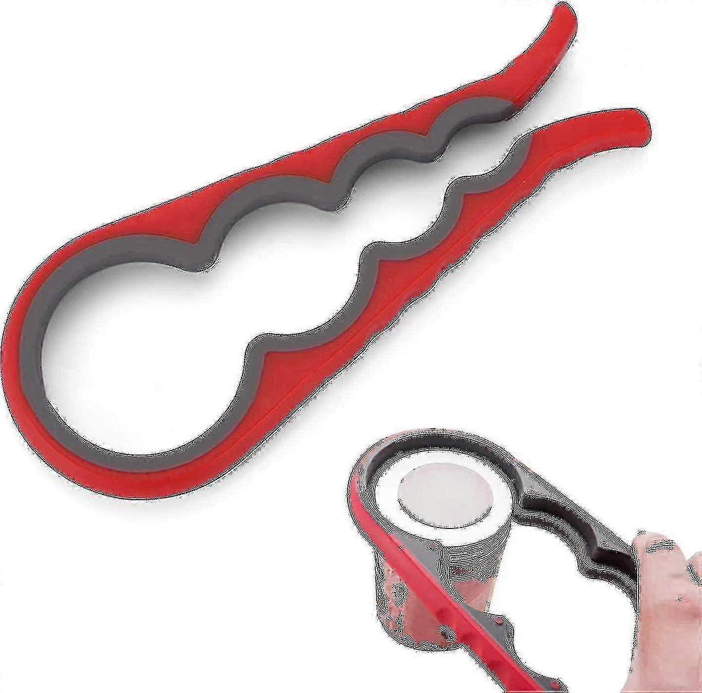 Monitoiminen pullon- ja tölkinavaaja, helppokäyttöinen purkinavaaja niveltulehduksille ja vanhuksille