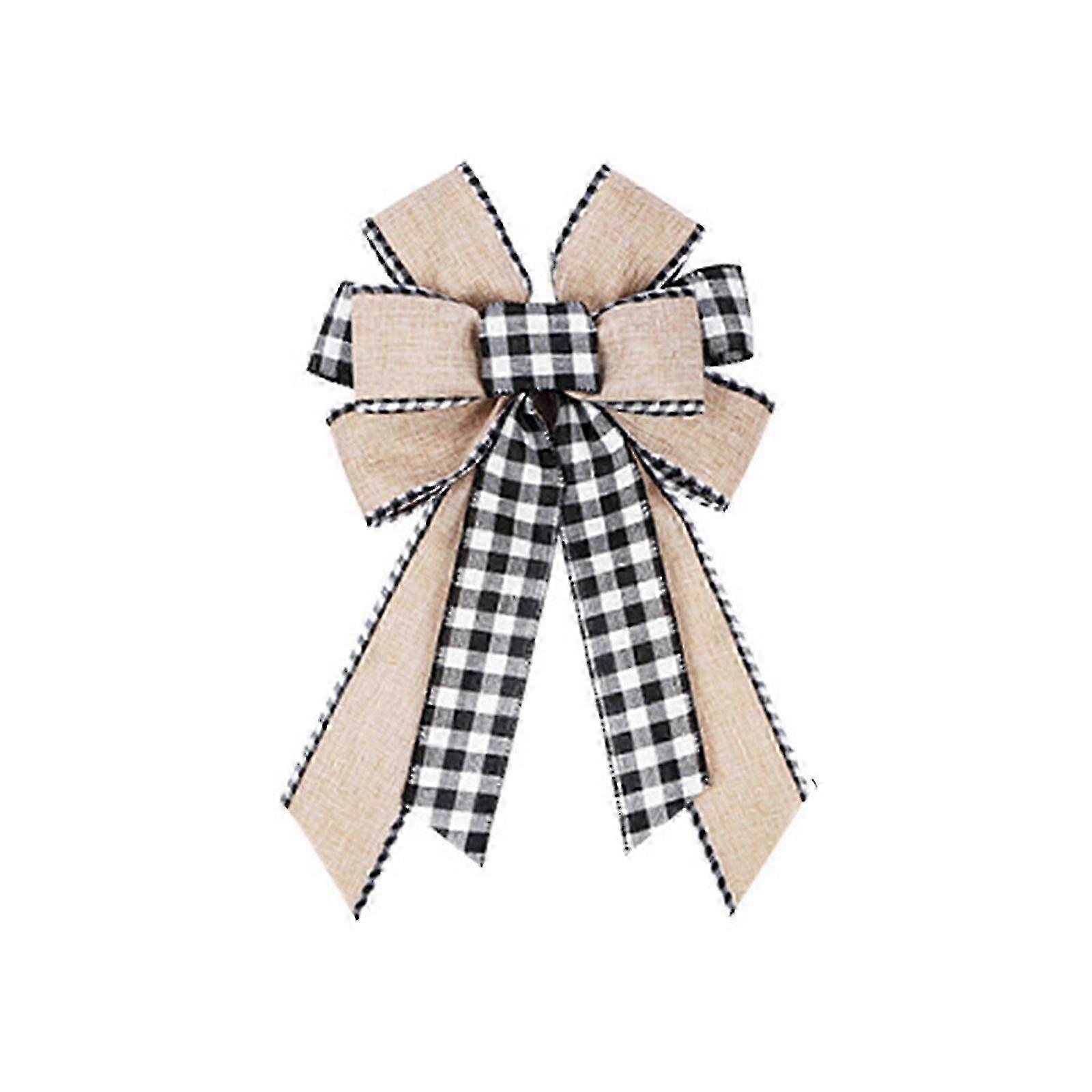 クリスマスツリートッパーボウ ホリデーデコレーション&ギフトラッピング用 - J