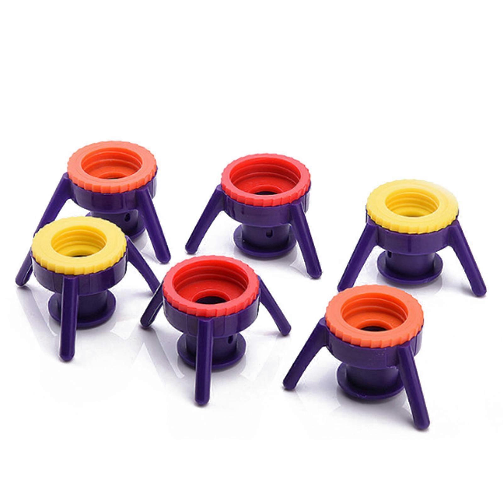 Kit de vidage de bouteilles, compatibilité universelle, réutilisable et écologique, conception anti-fuite, distributeur facile à utiliser, multicolore (6 pièces)
