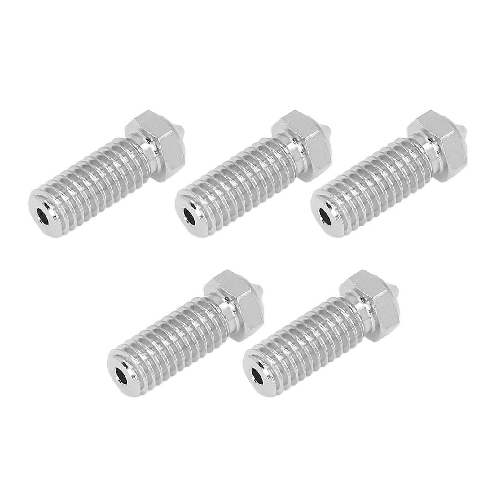 5-teiliges 3D-Drucker-Düsen-Set Edelstahl 1,75 mm 0,4 mm Messing-Spitzendüsen-Set für QIDI x maximal 3 x smart3 x plus3 