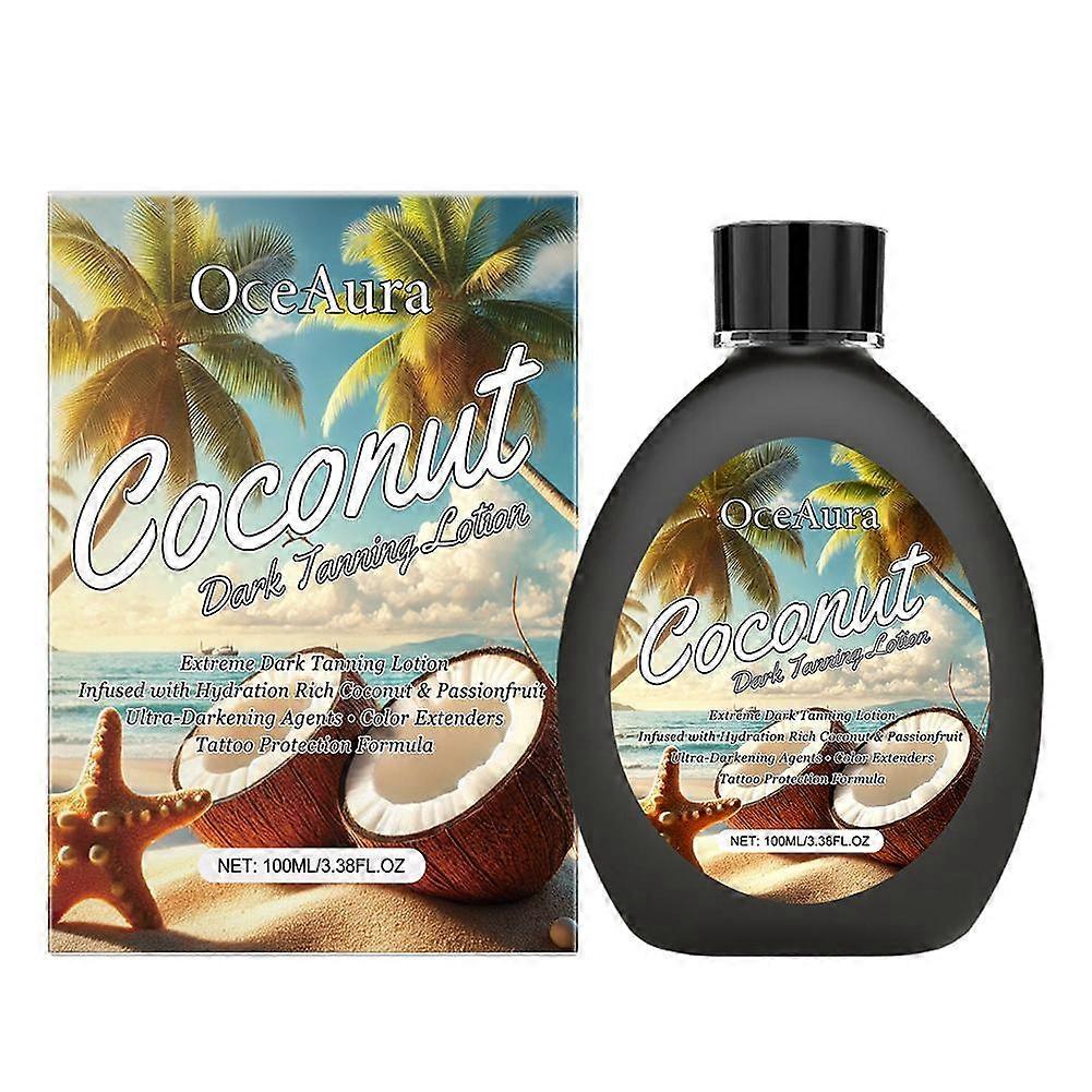 100ml(A)$Bronze Skin Tanning Lotion Summer Beach Bronze Wheat Skin Moisturizing Body Tanning Cream OC-A06-0467-01