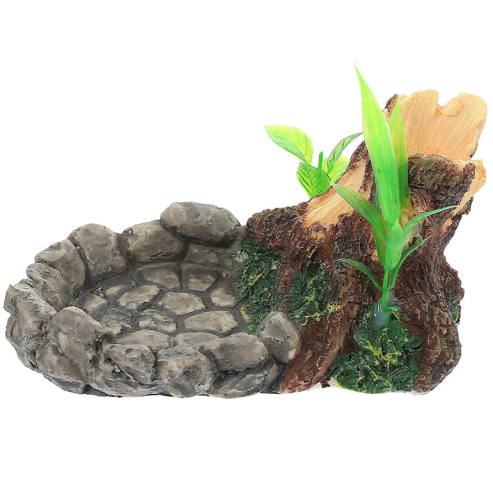 Stable Reptile Food Basin, Smooth Edges, Perfect for Small Animal Husbandry