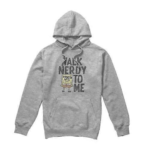 SpongeBob SquarePants Mens Talk Nerdy To Me Hoodie