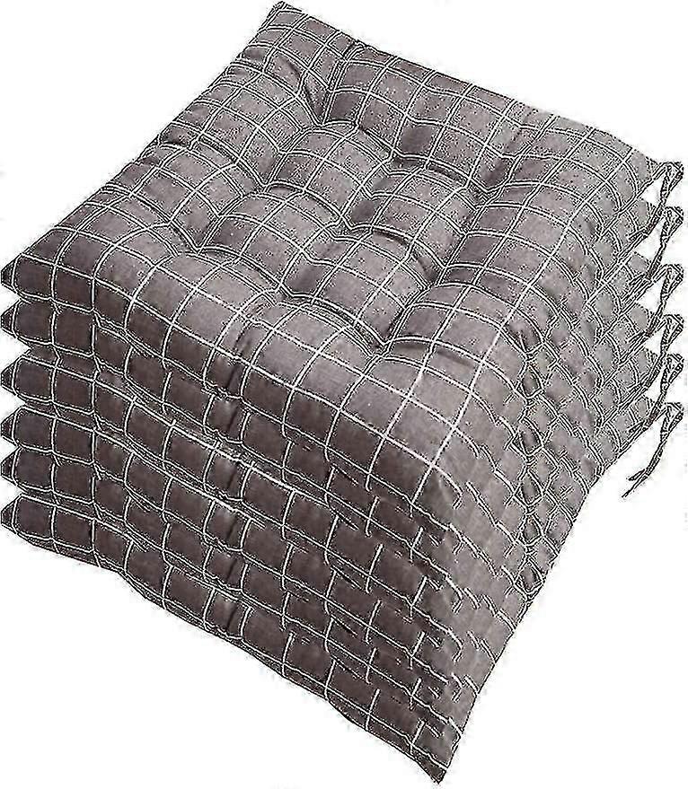 枕カバー付き6 40x40cmポリエステルガーデンクッションのセット、12ステッチスタイルとパターン