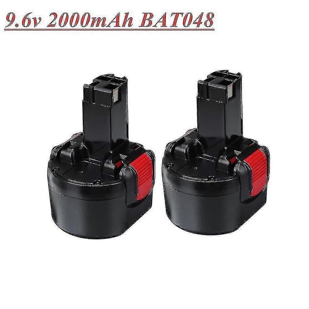 Bat048 9.6 فولت 2000 مللي أمبير بطارية Ni-CD متوافقة مع بوش PSR 960 Bh984 Bat048 Bat119 9.6V أدوات كهربائية بطارية قابلة للشحن 2 قطعة-c-HD