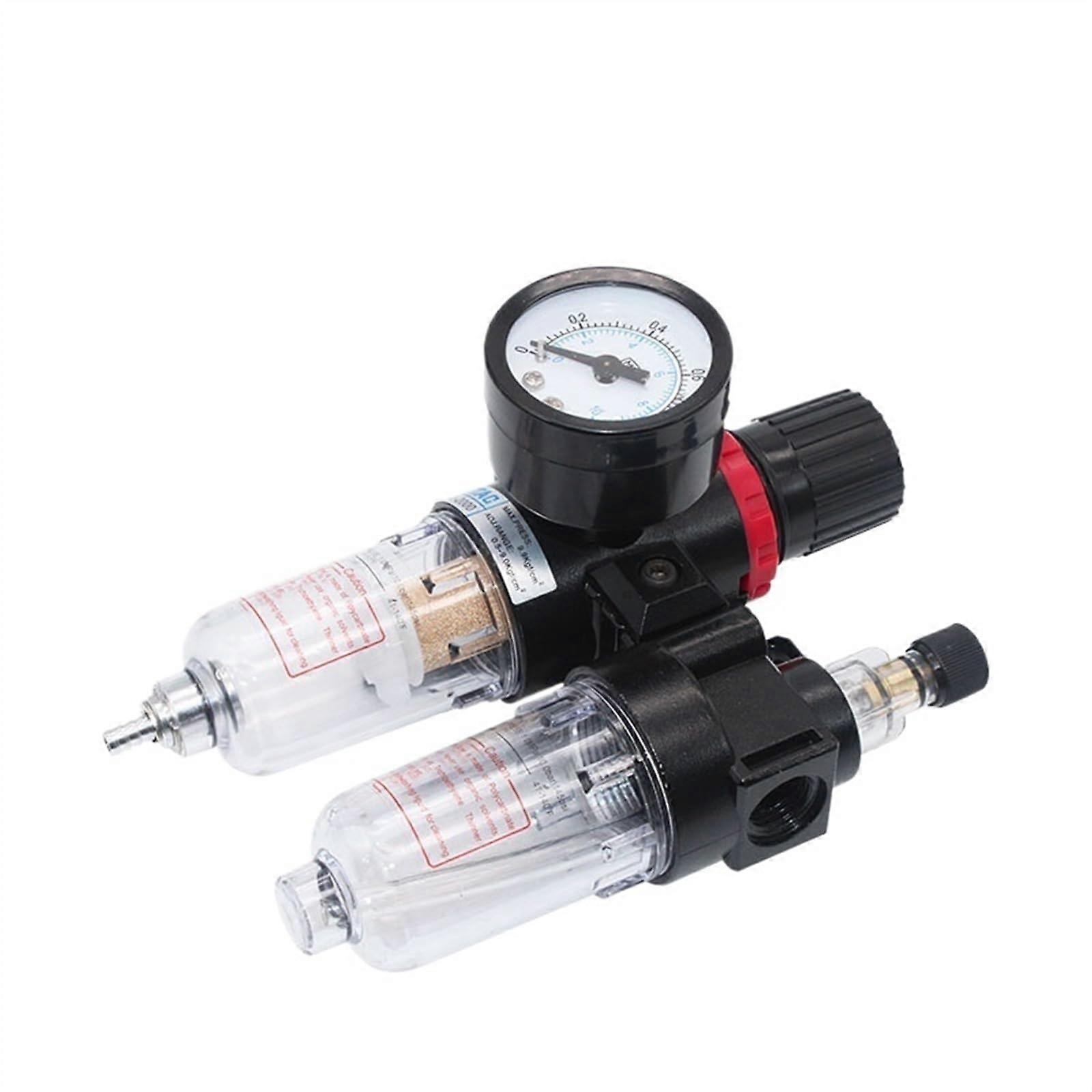 AFC2000 1/4 Air Compressor Oil Water Separator Filter Regulator Trap Airbrush Pressure Reducing Valve(AFC2000)