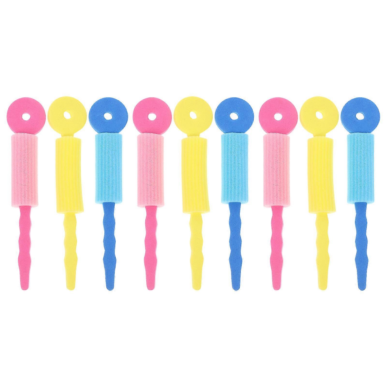 9pcs Heatless Sponge Hair Rollers For Effortless Curling Safe Lightweight Curlers For Long Hair For Diy Overnight Styling For Home Salon Use