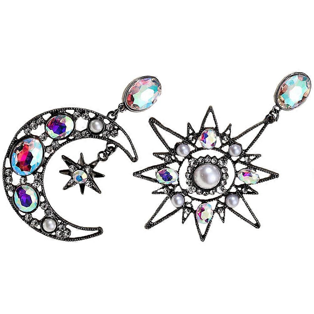 Charming Star Earrings Dangle, Designed with Rhinestones, Fits Various Scenes