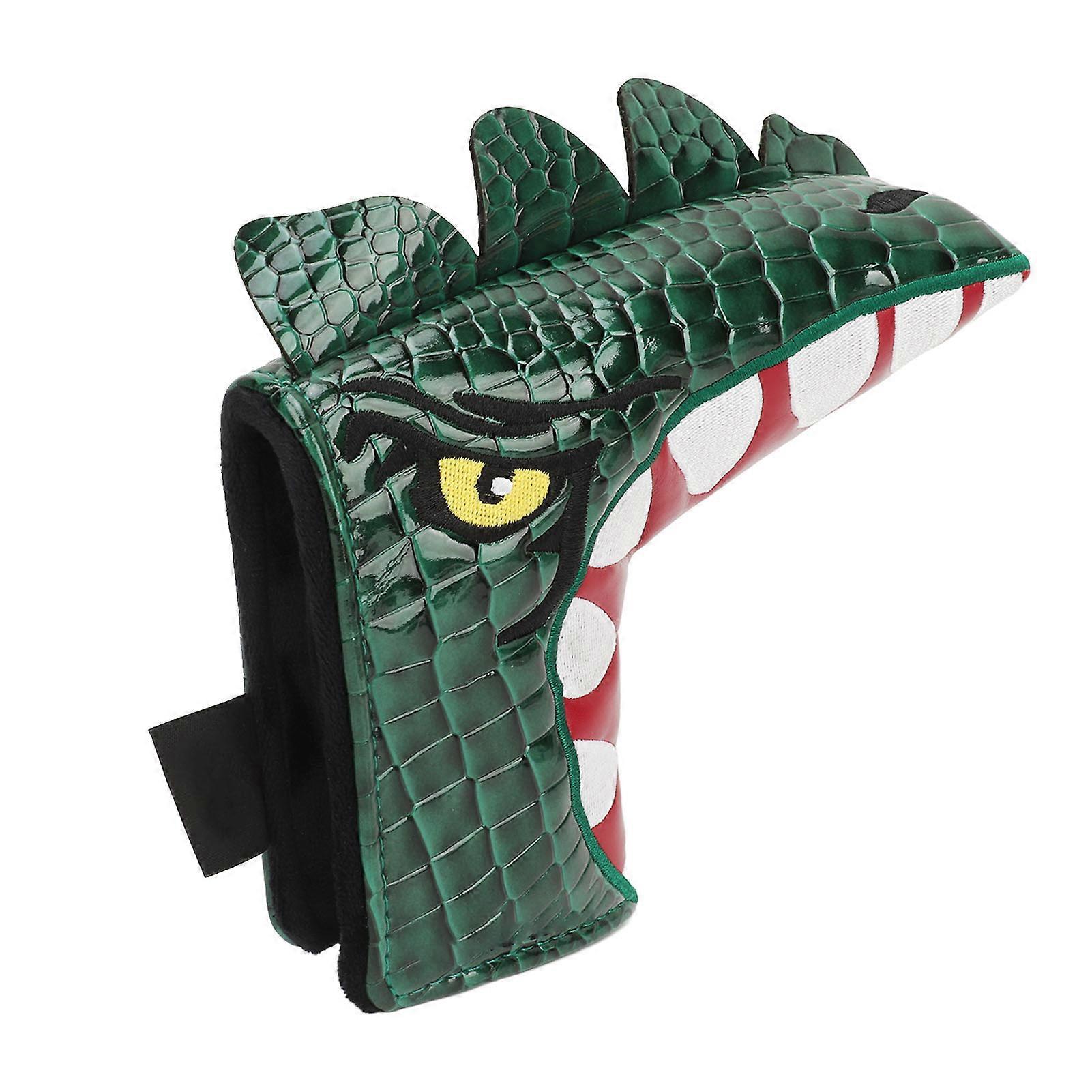 Dinosaur Golf Putter Head Cover, Waterproof PU Fabric Golf Putter Head Cover with Soft Lining