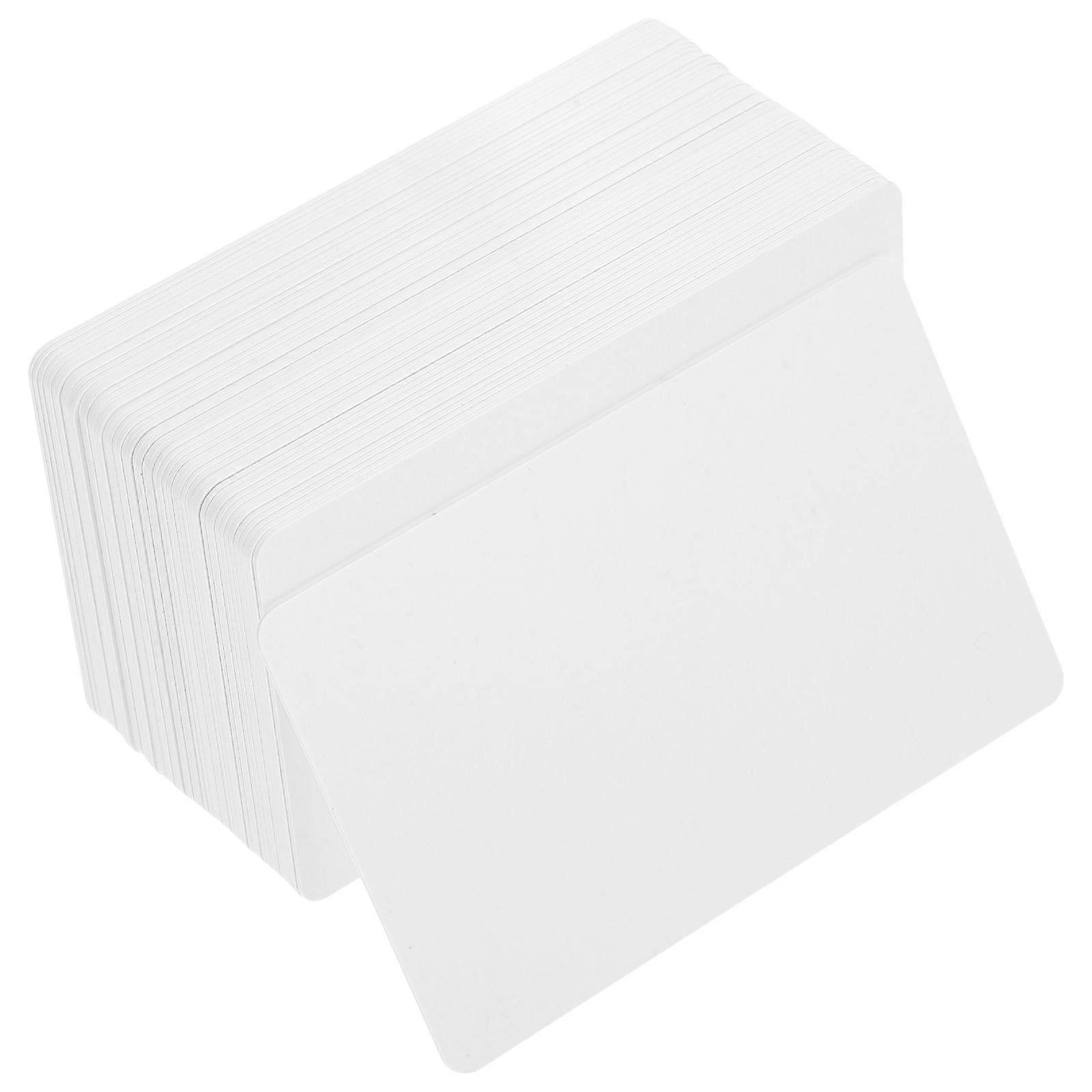 50pcs 양면 Pvc 빈 카드 인쇄 가능한 플라스틱 빈 Pvc 카드 양면 인쇄 카드 빈 명함 플라스틱 카드