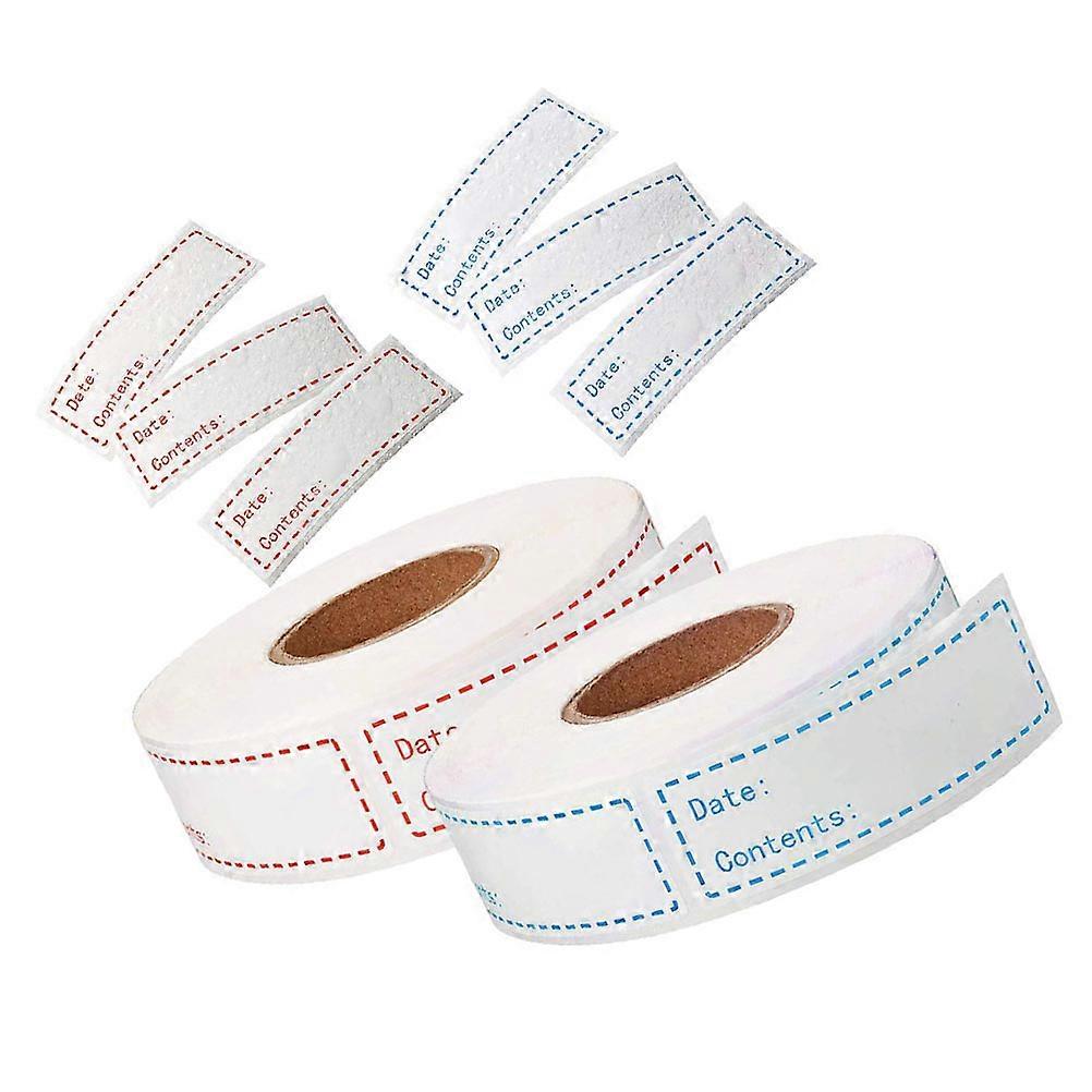 Use Date Stickers English Record Date Stickers .5x2.5cm Identification Classified Food Storage Label 500Pcs