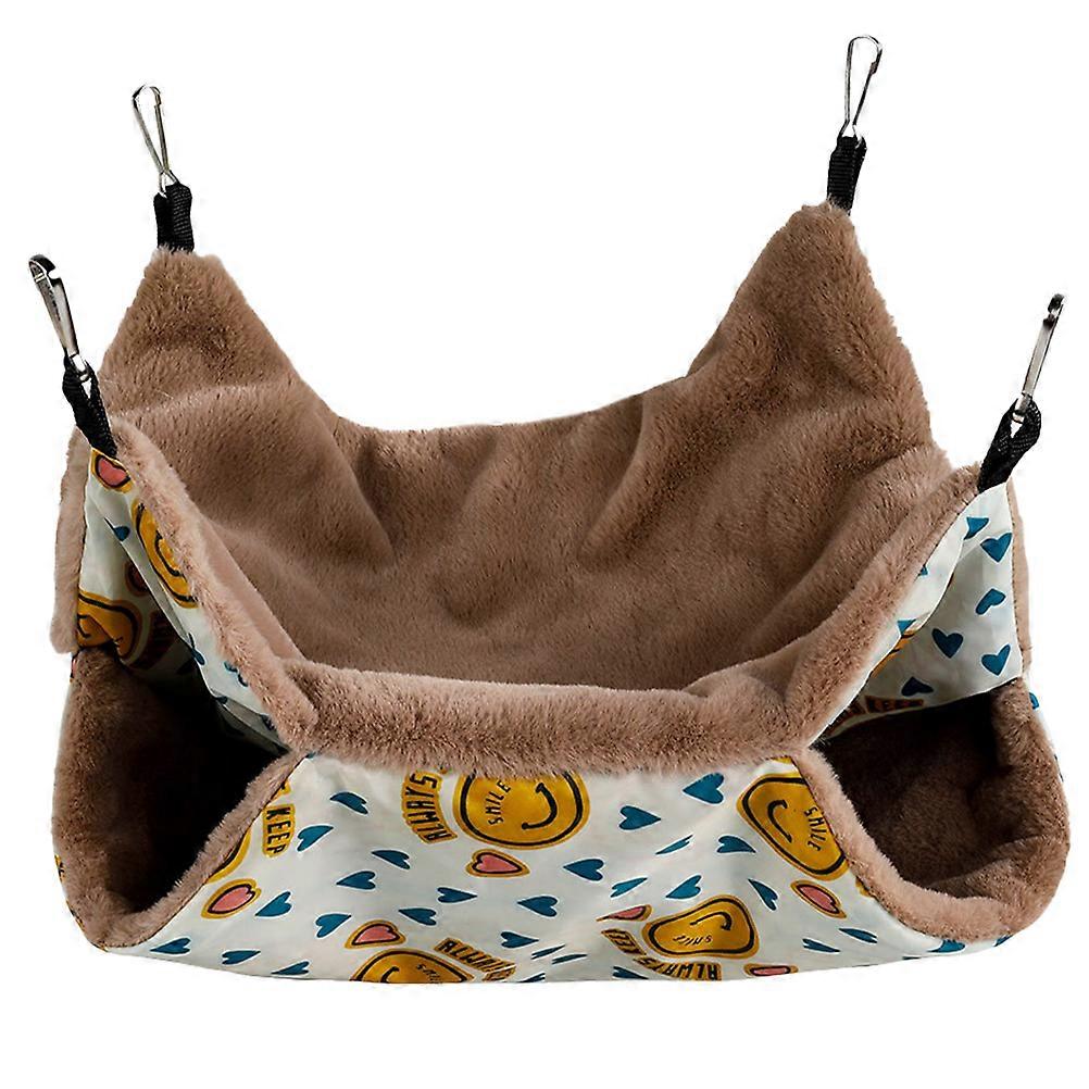 Small Pet Hammock Resting Indoor Use 34X34CM Plush 1Pack